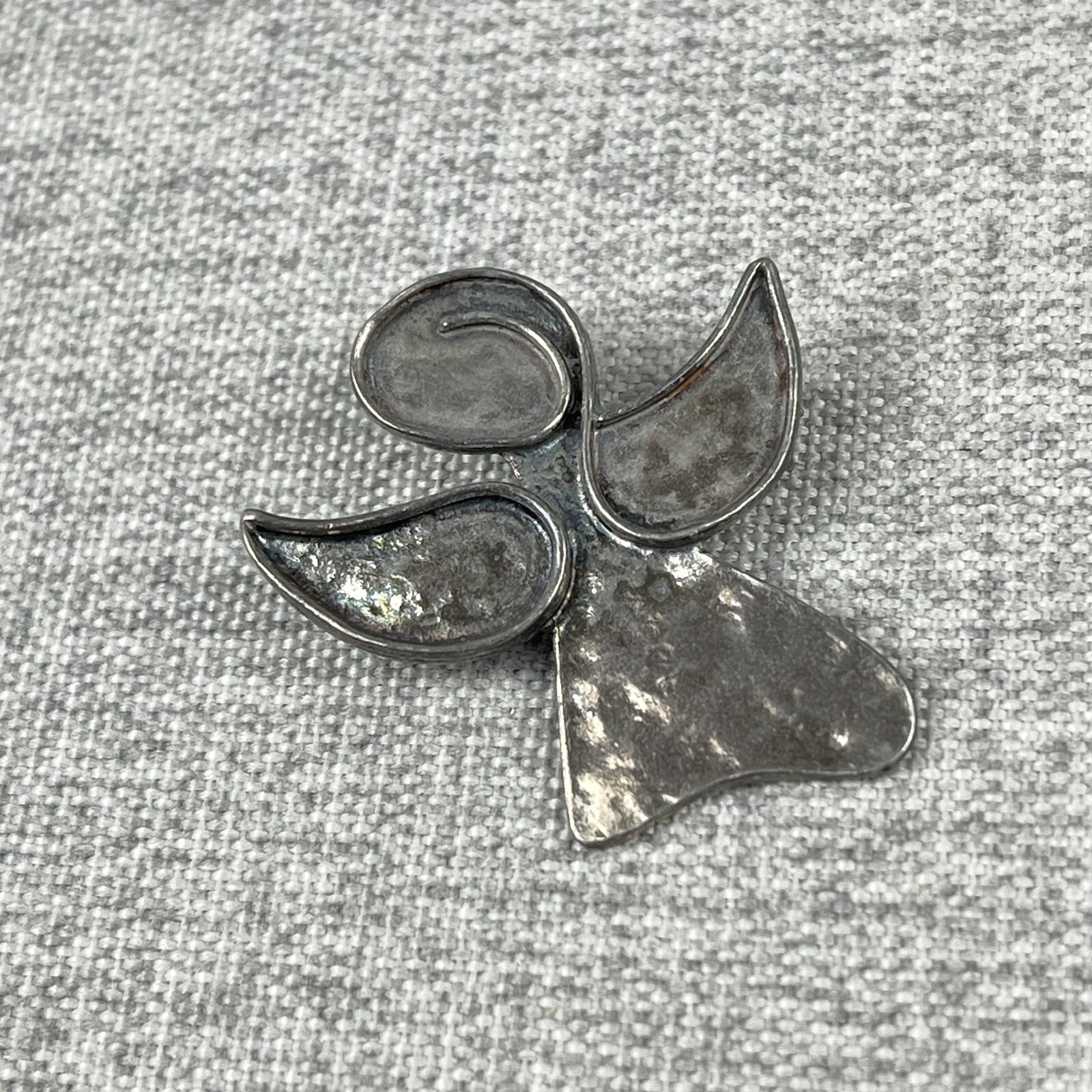 Silpada Sterling Guardian Angel Pin “Watch Over Me” Slider Brooch Pendant I1842