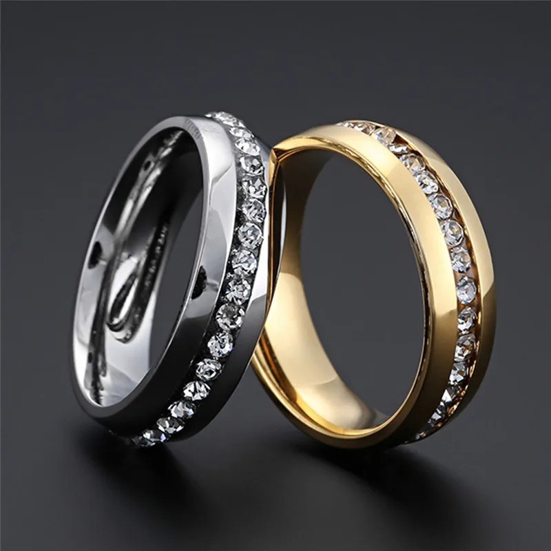 Silver Plated Ring Women’s Mens Jewelry Titanium Rings Wedding Lab-Created