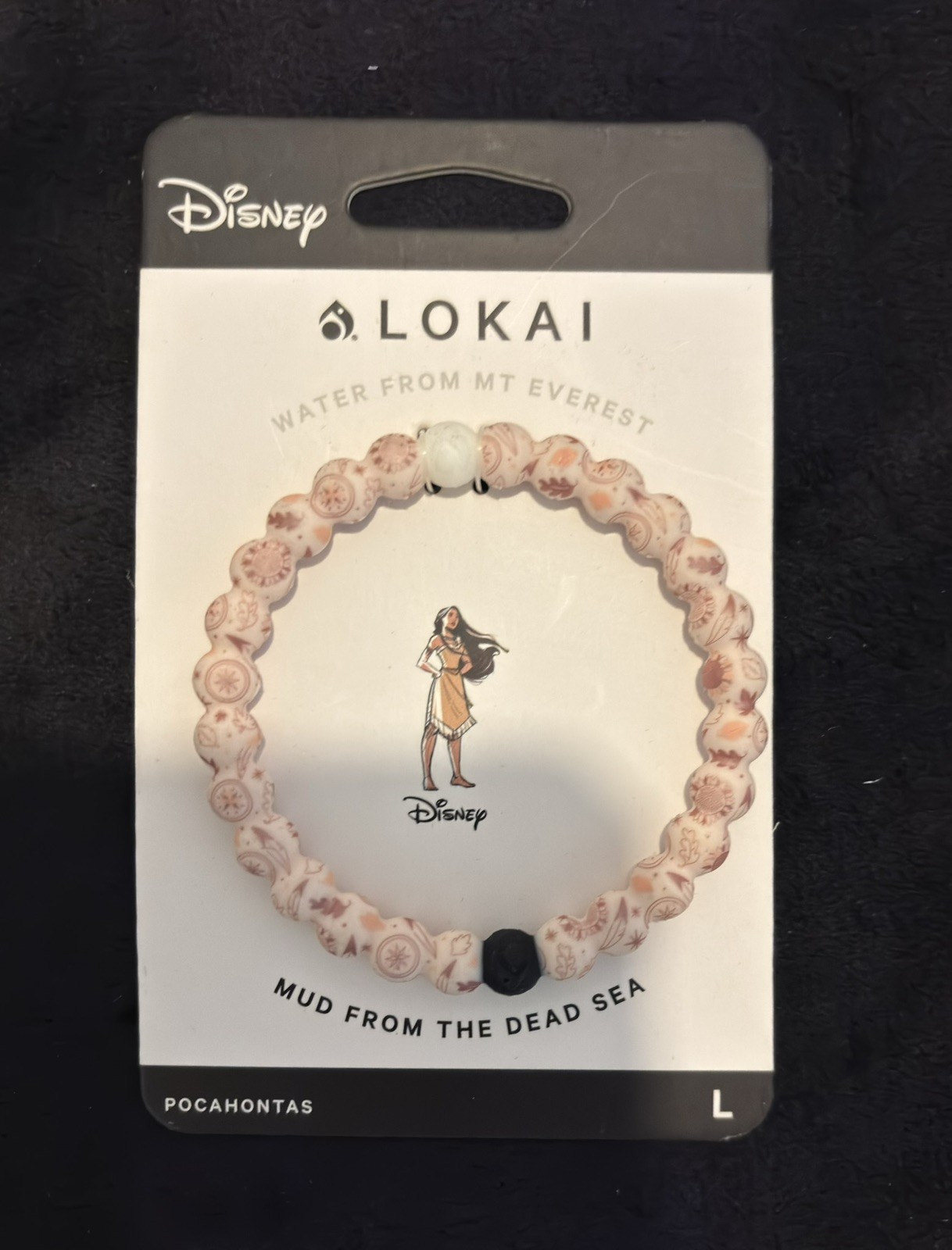 Unisex Silicone Rubber Beads Balance Bracelet Size Large Disney Pocahontas