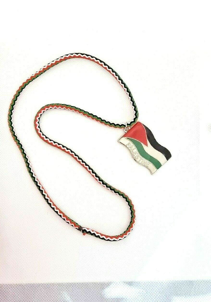 Palestinian Flag Pendant and Necklace , plenty details in description