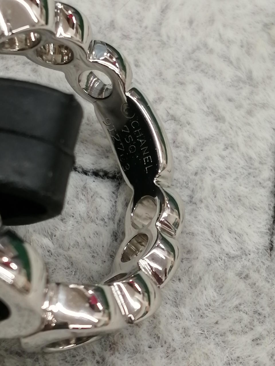 CHANEL Coco Mark 750 K18 Yellow Gold Ring US 5 JP 9 7.7g Auth Japan