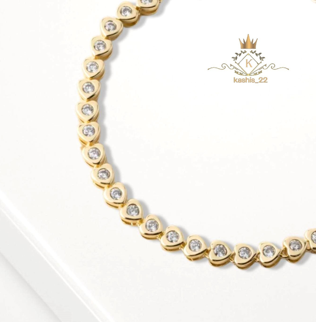 Solid 14K Yellow Gold 7 ‘Inch Long Tennis Bracelet 7 Carat Round Cut For Wedding