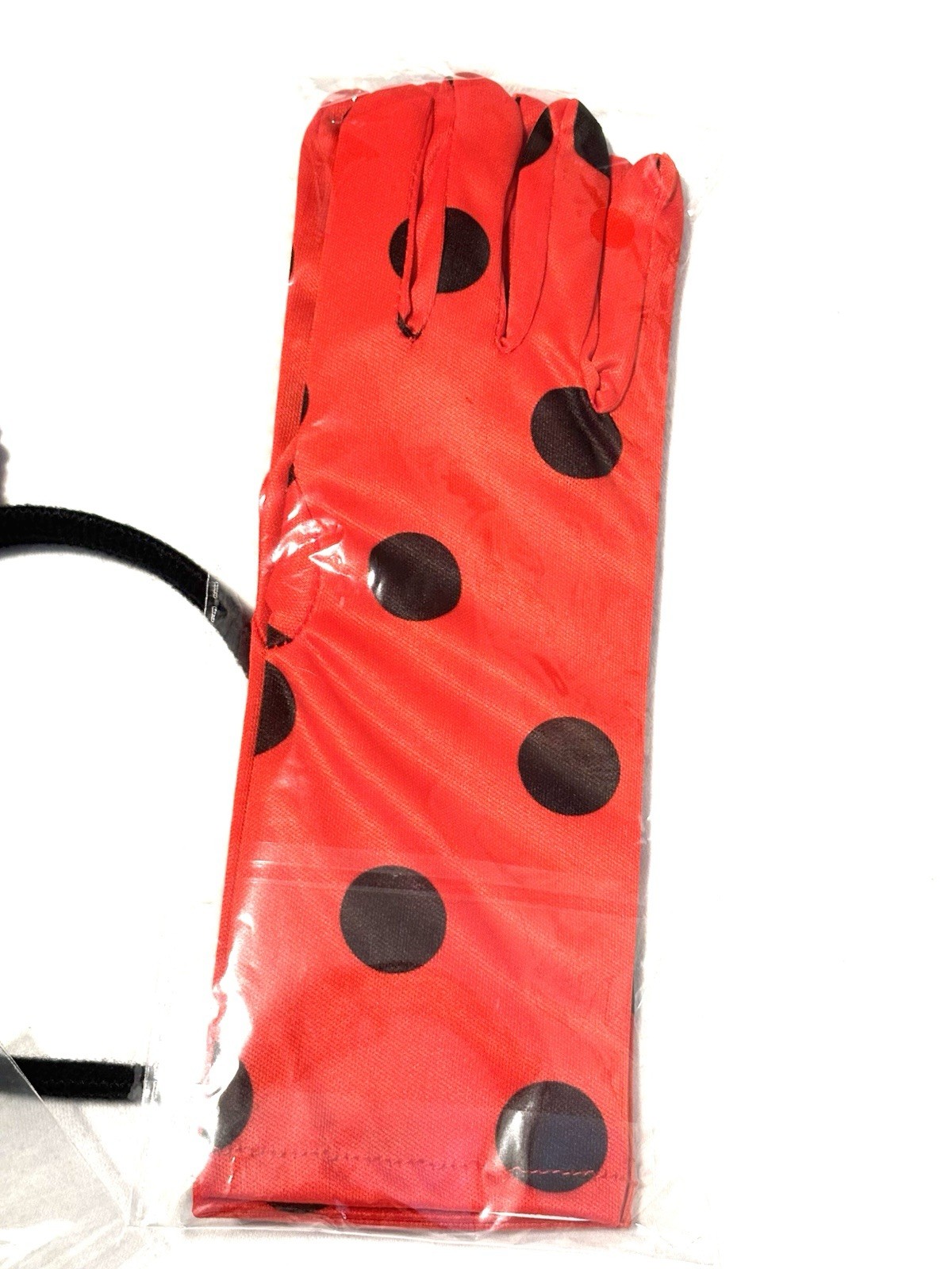 Red Black Ladybug costume Butterfly Back Metal Lobe Animals & Insects