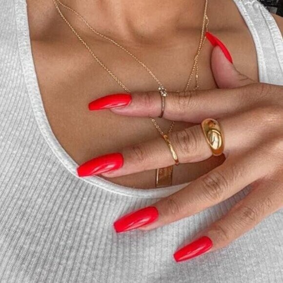 Chunky Gold Dome Ring – Waterproof, Non-Tarnish Statement Ring for Everyday Wear