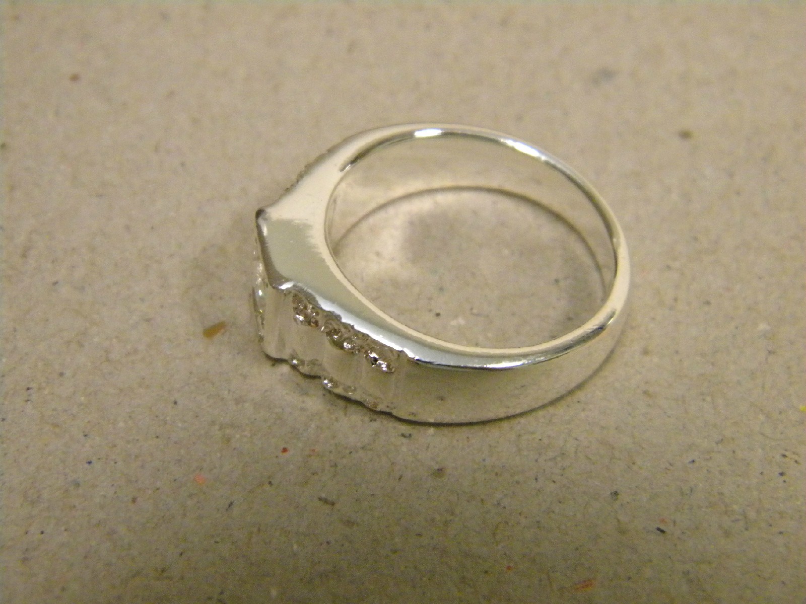 Lady’s Women’s Girl’s Yellow Gold Plated Clear Small CZ Solitaire Ring Size 7