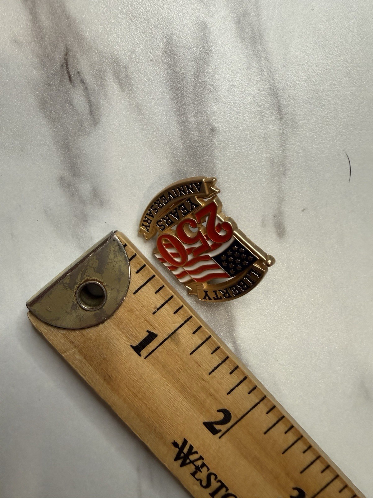 Enamel Pin America 250 Years Anniversary Liberty Lapel United States Patriotic