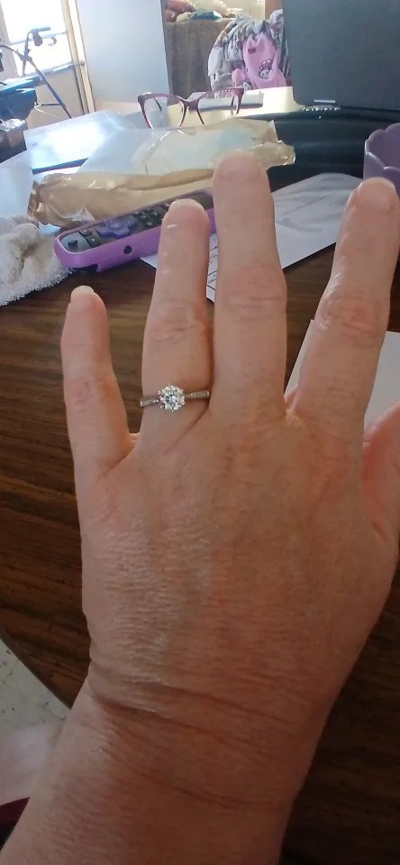 925 Sterling Silver Ring Women 6 Claw Solitaire CZ Engagement Wedding Band