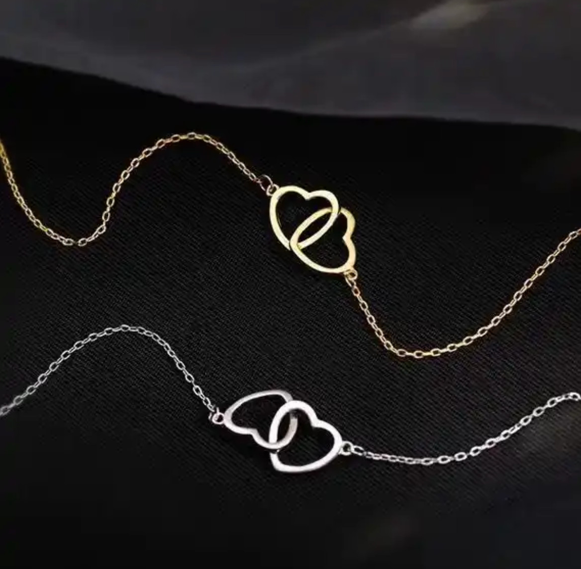 Heart Necklace Silver Gold Birthday/Anniversary Gift Wife/Girlfriend/Soulmate
