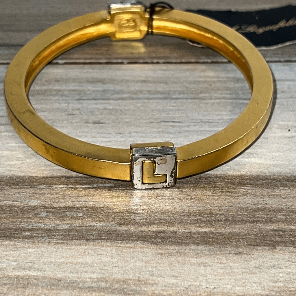 Vintage Karl Lagerfeld Gold And Silver Bangle NWT Rare Find