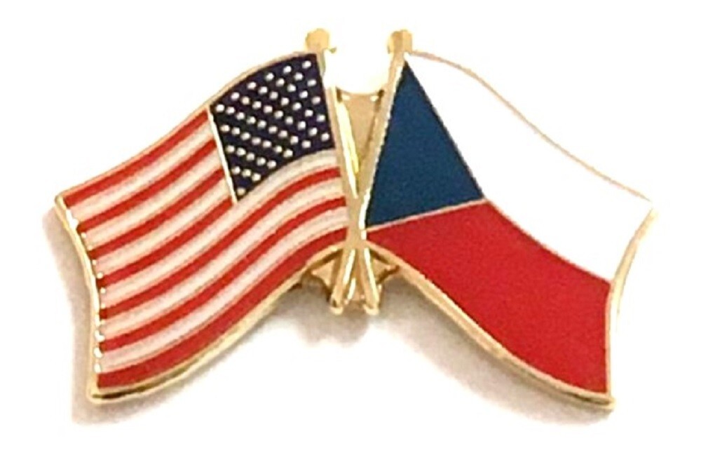 Pack of 3 International Flag & US Crossed Double Flag Lapel Pins