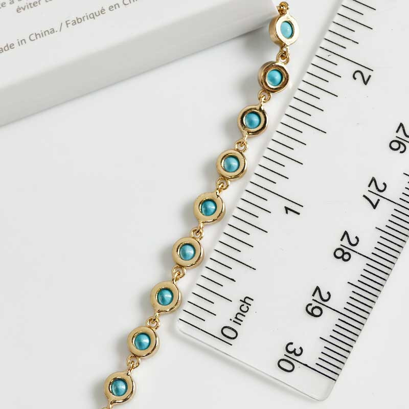 New 8″ Ettika 18k Gold Plated Tennis Bracelet Chic Women Spring Everyday Jewelry