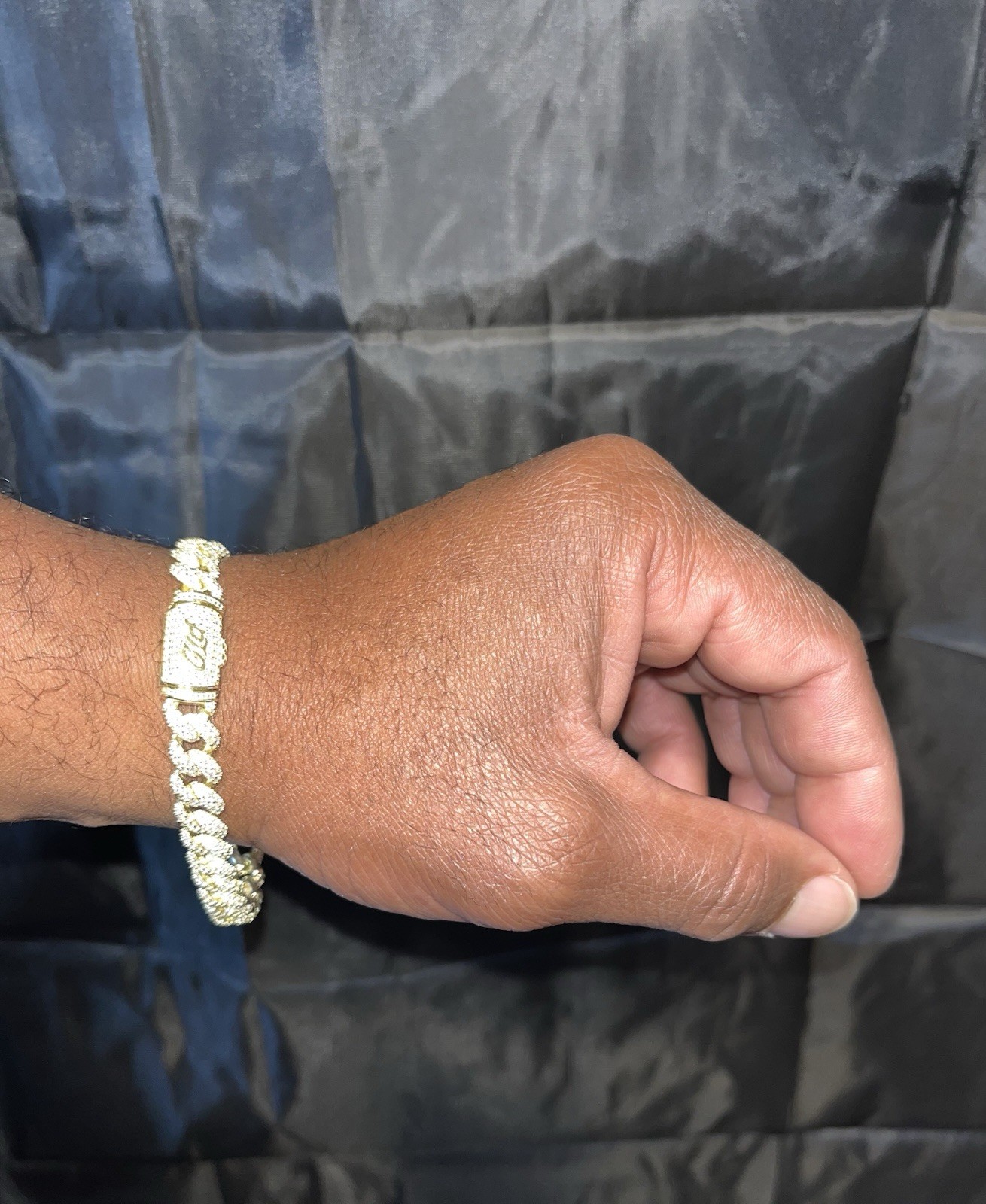 Real Miami Cuban Link Bracelet MOISSANITE 14k Gold Plated 925 Sterling Silver 9”