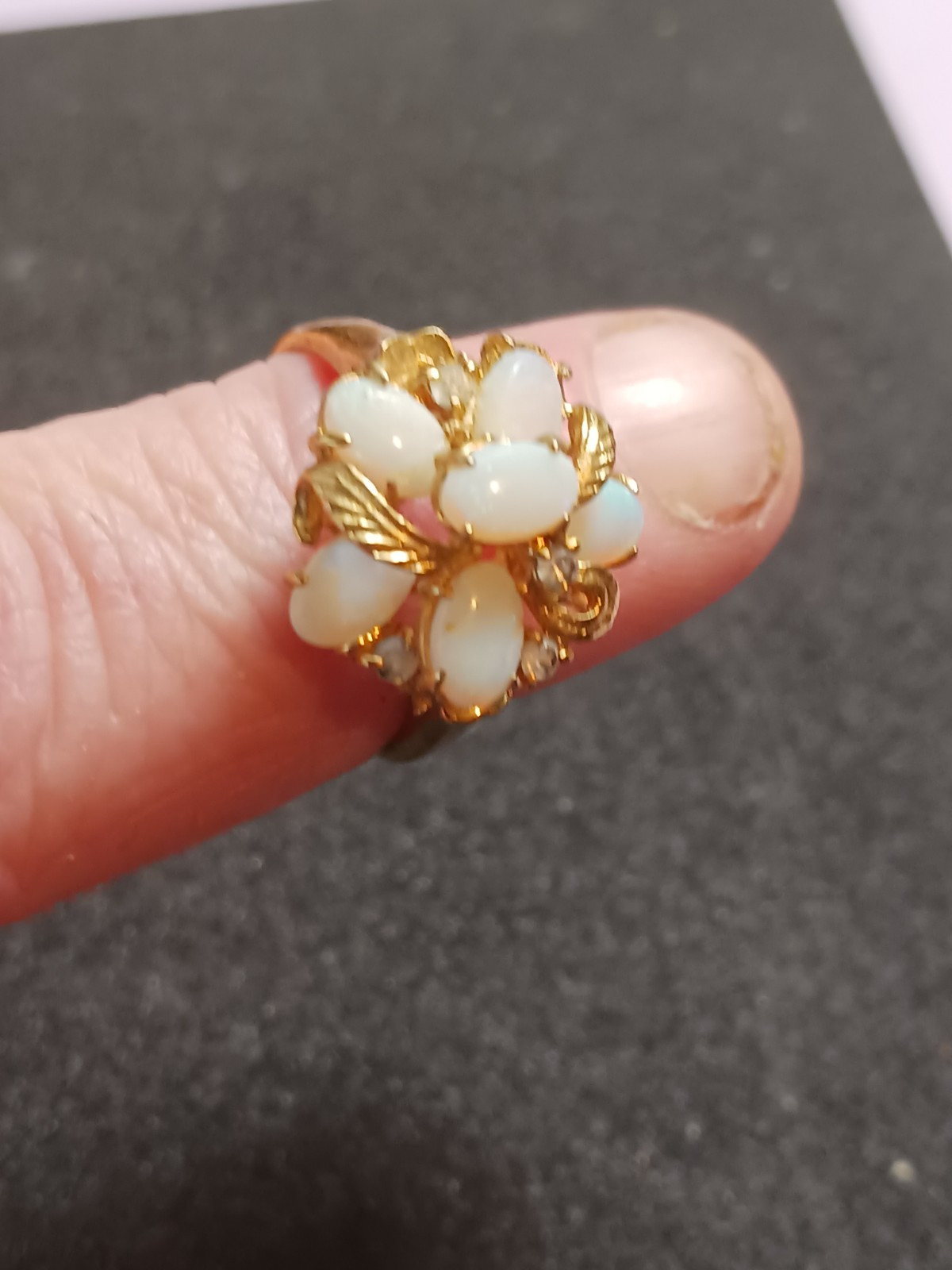 4 Beautiful Rings 3 with no markings 1 stamped M with a Trademark Nice