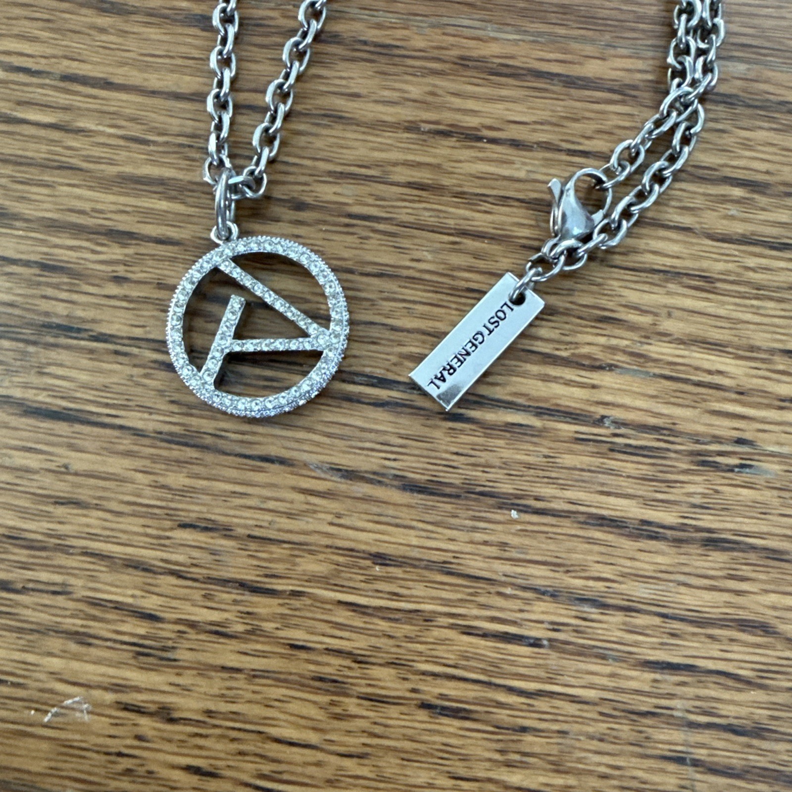 Lost General Anti-War Diamond Necklace Silver