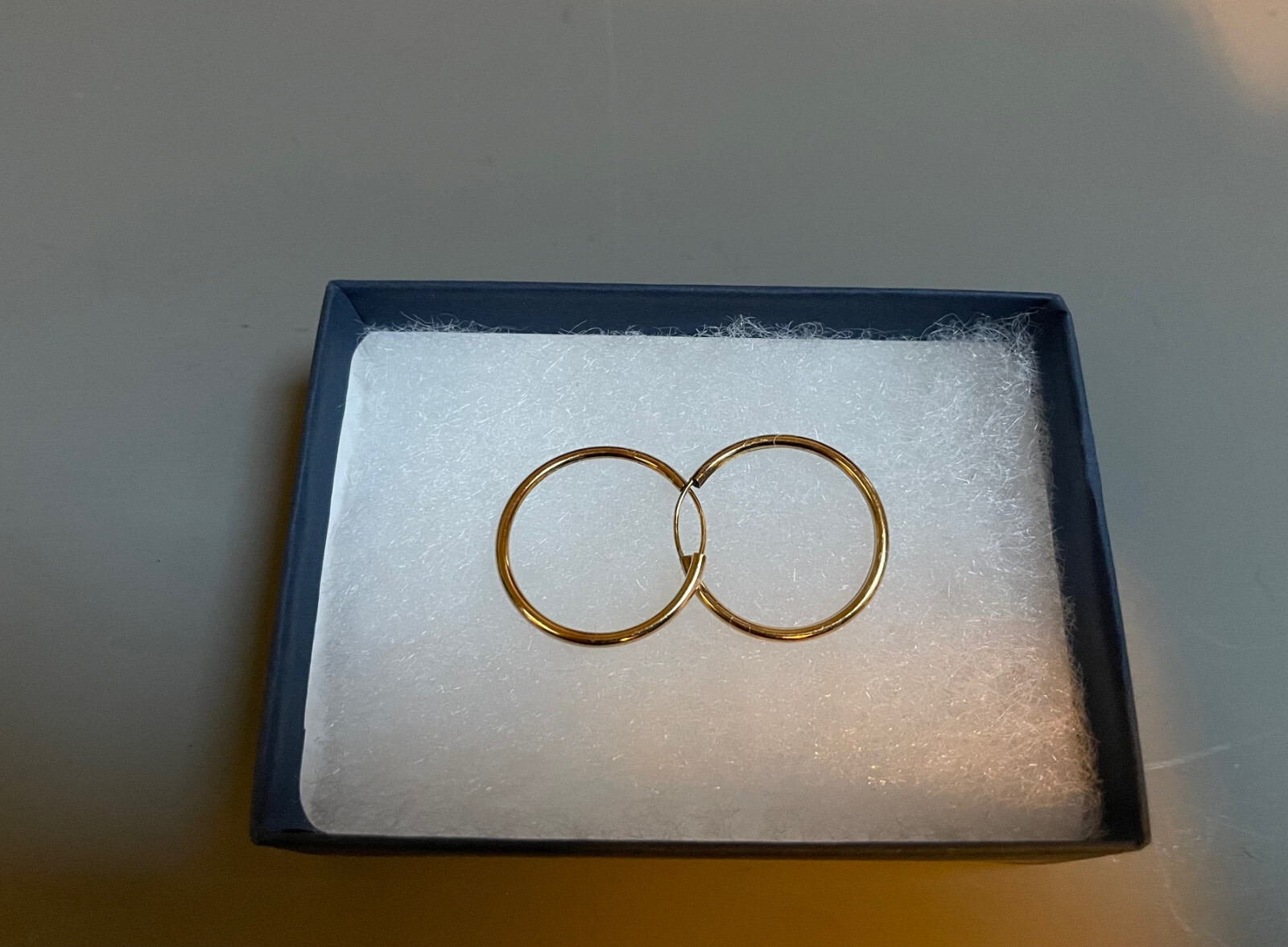 Gold Filled Hoop Earrings 7/8 Inch Diameter