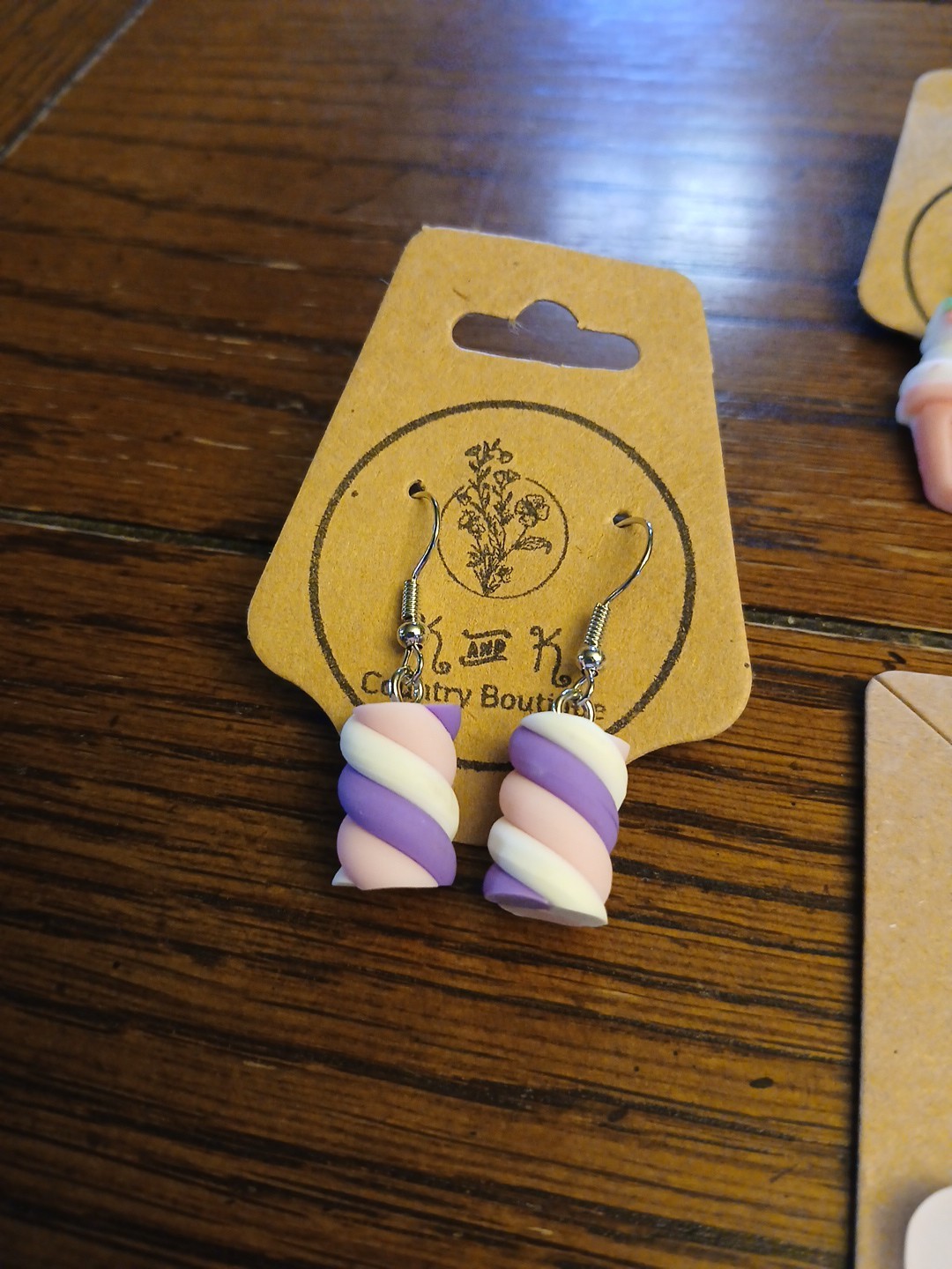 New Lot Of 9 Pair Cute Fun Pink Earrings For Kids, Teens, Young Adults
