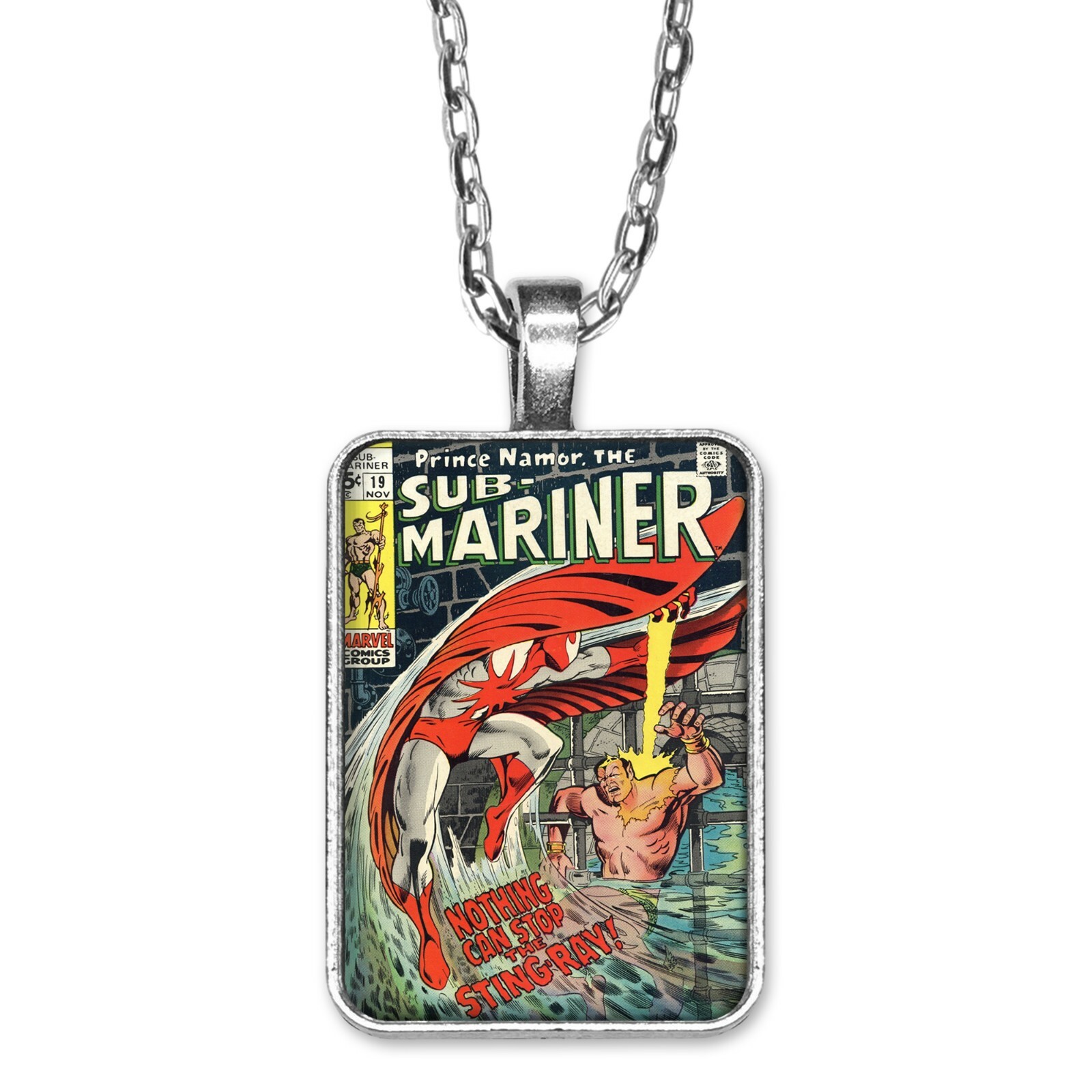 Prince Namor The Sub-Mariner Issue #19 STING-RAY COMIC BOOK Keychain or Necklace