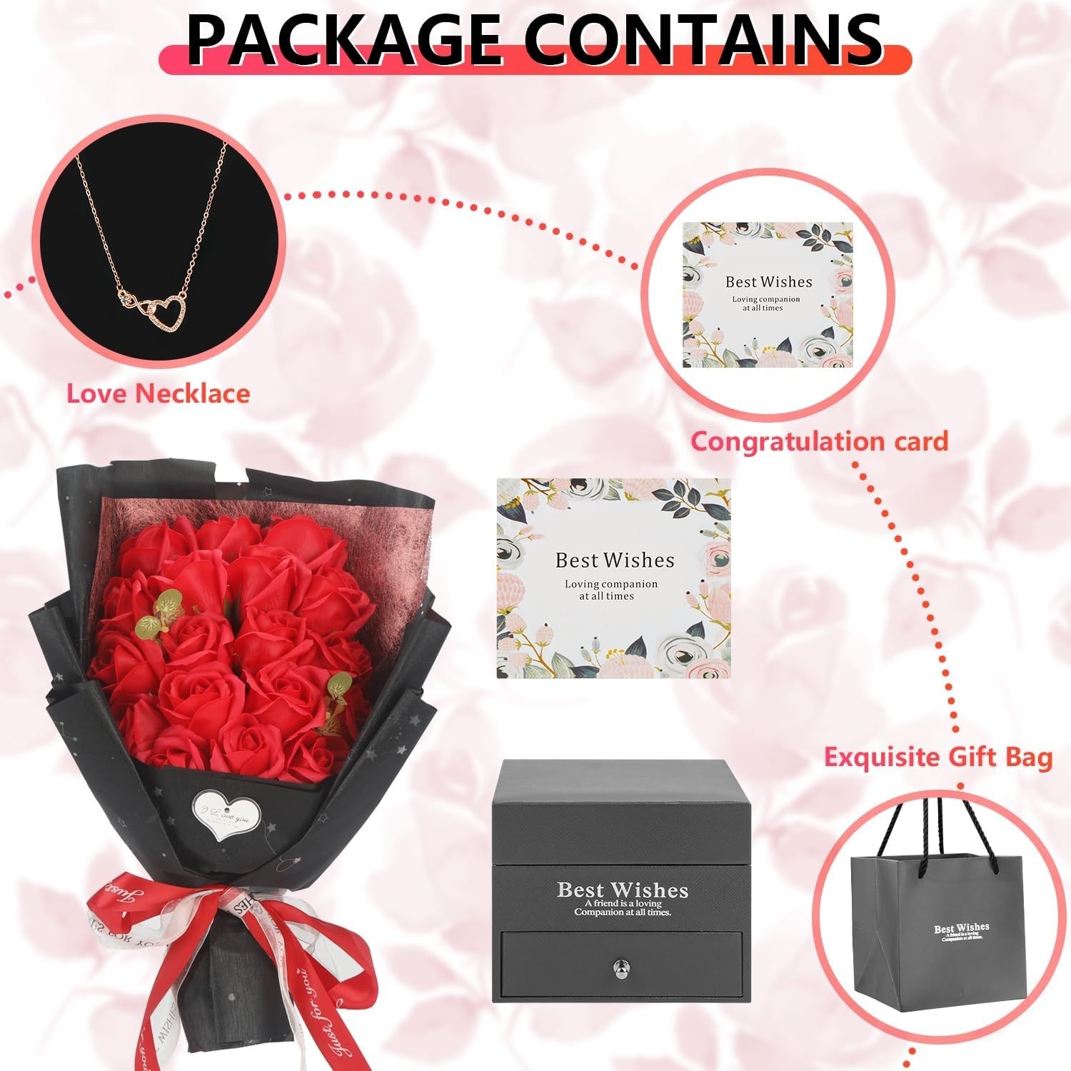 Romantic Love Anniversary Birthday Wedding Valentines Gifts for Wife Girlfriend