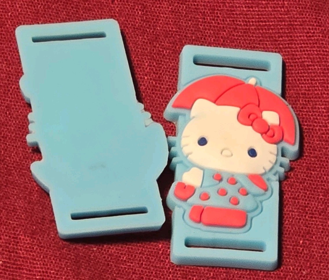 12 Hello Kitty Charm Slides for Bracelet PARTY FAVOR Blue