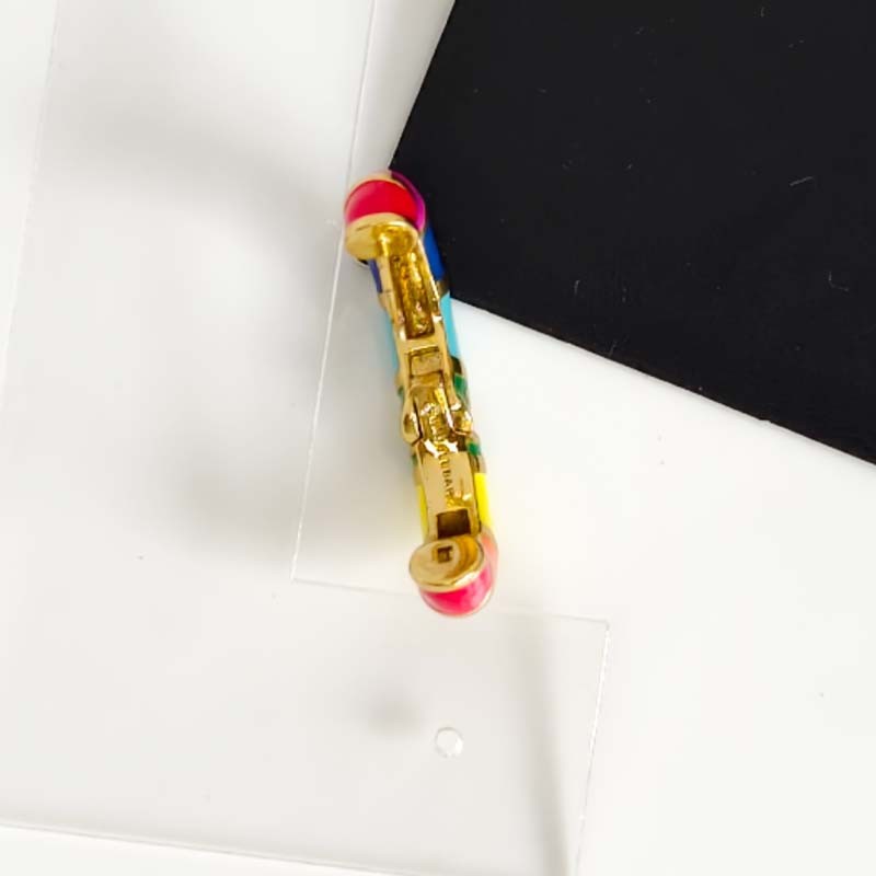 New 25mm Baublebar Enamel Hoop Earrings Gift Chic Women Party Vacation Jewelry