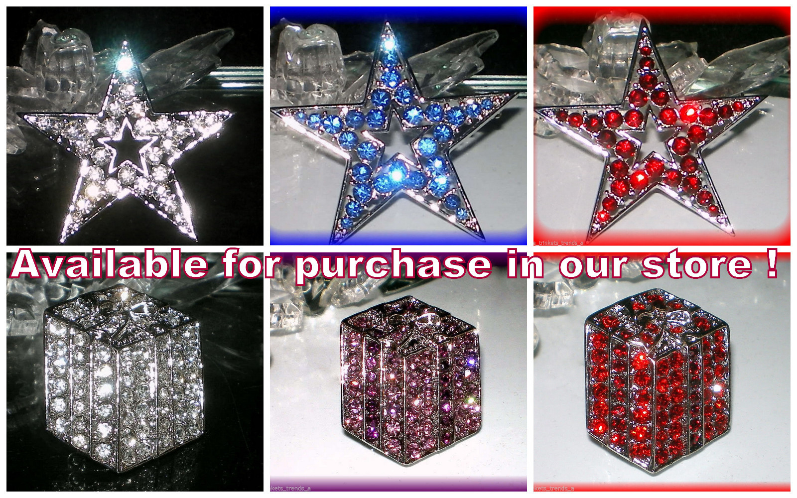 VTG RED GREEN PINK BLUE GOLD CHRISTMAS TREE LIGHTS~RHINESTONE CRYSTAL BROOCH PIN