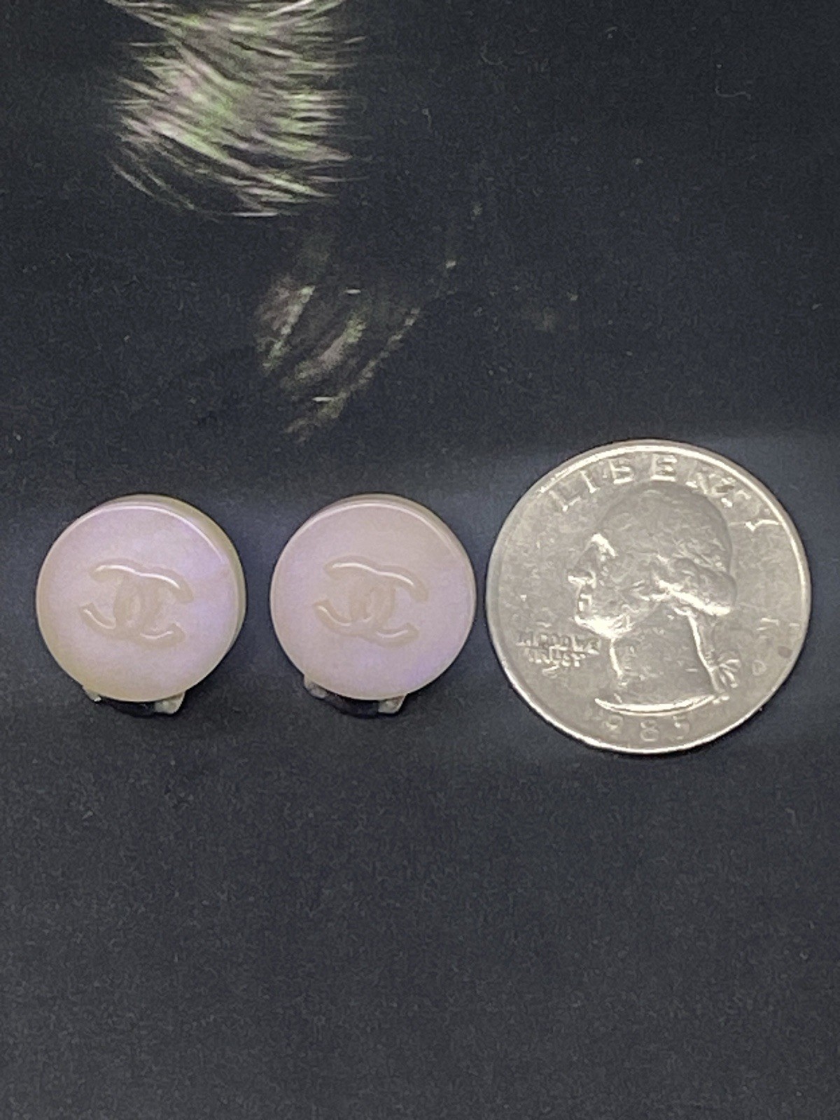 Chanel CC clip On Earrings