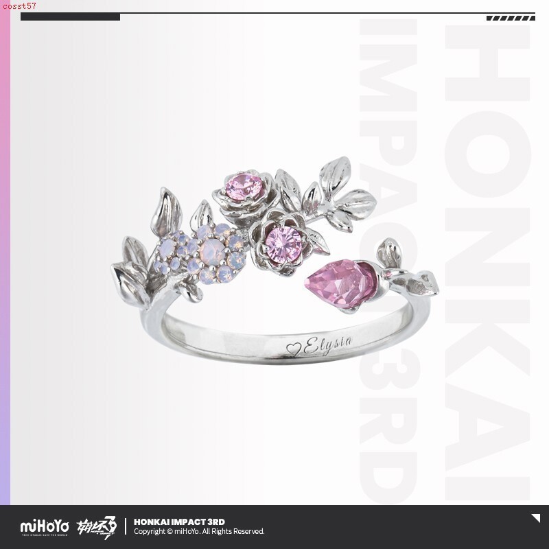 Honkai Impact 3 Elysia Herrscher of Human Ego Oath Wedding Ring Jewelry Official