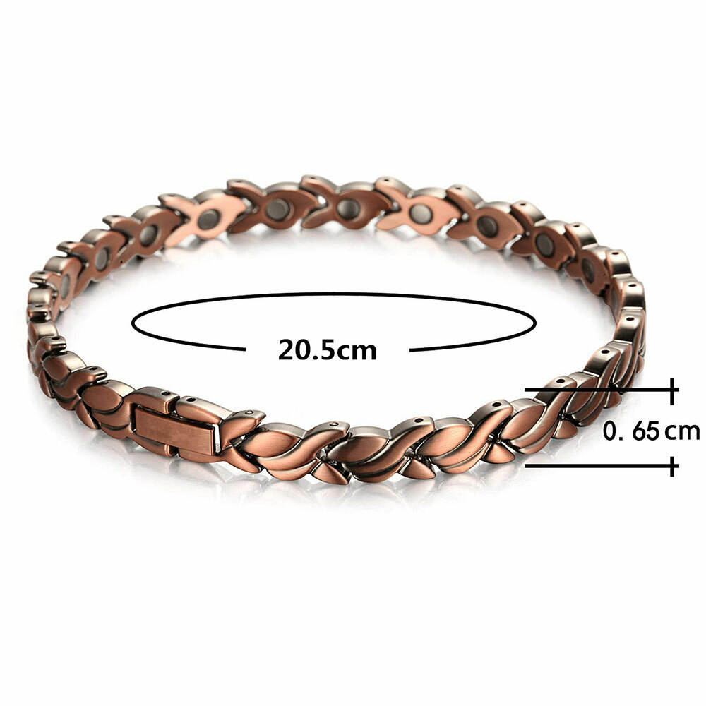 Adjustable Magnetic Therapy Bracelet Arthritis Pain Relief Copper Bangle Womens