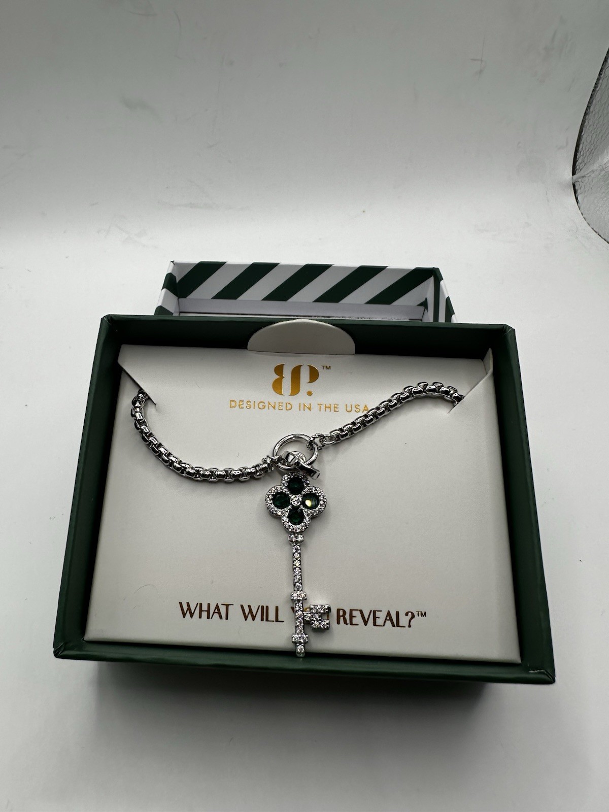 Bomb Party 2026 May Birthday Necklace On Rhodium Plating
