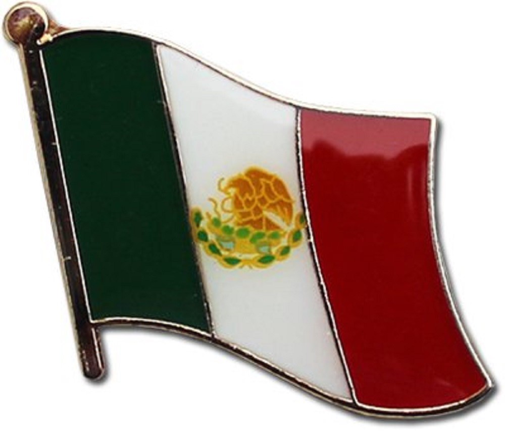 3 Pack Mexico Flag Lapel Pin Support Patriotic Enamel Badge Hat Tie Mexican Flag