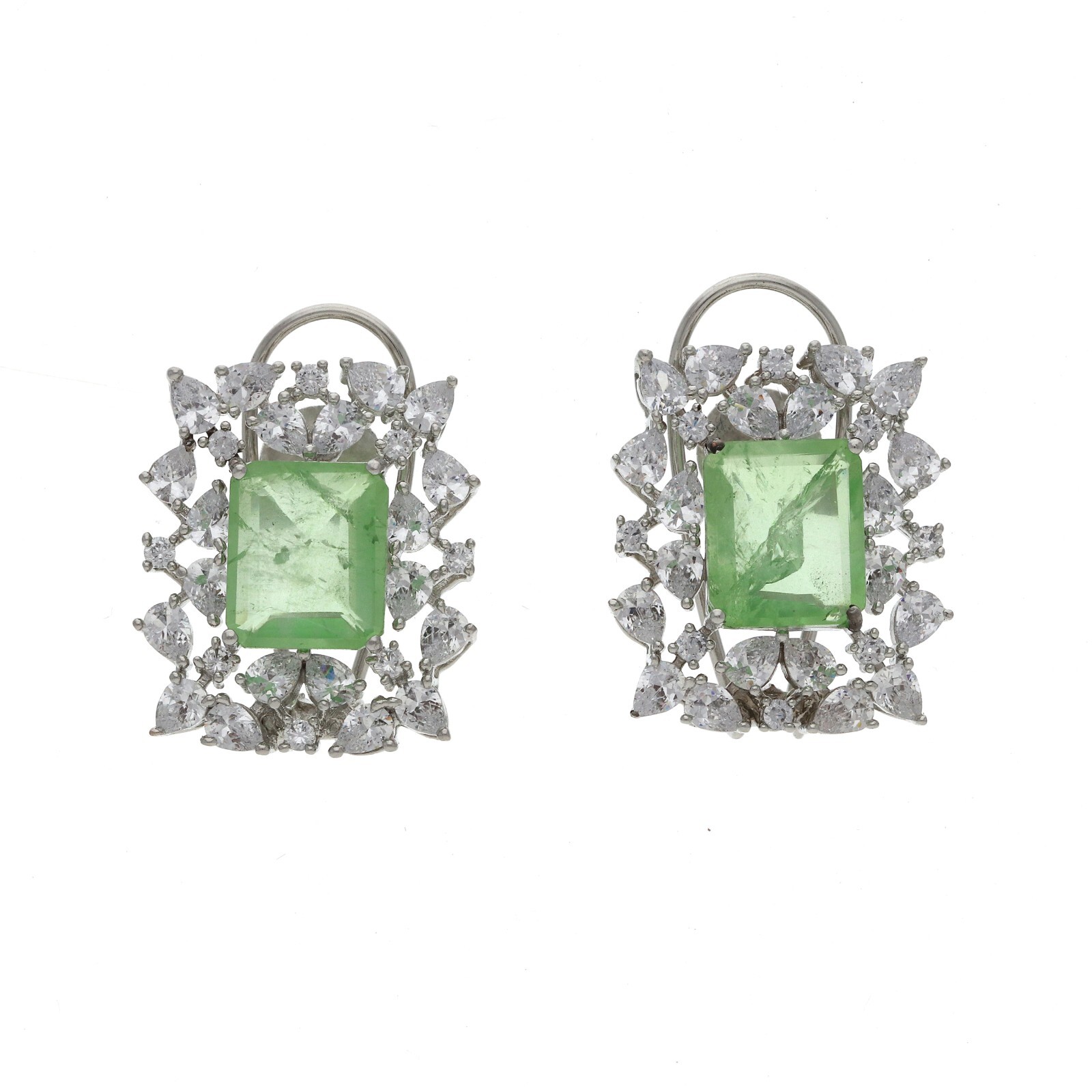 Luxurious Cubic Zirconia for Earrings with Brilliant CZ Accents