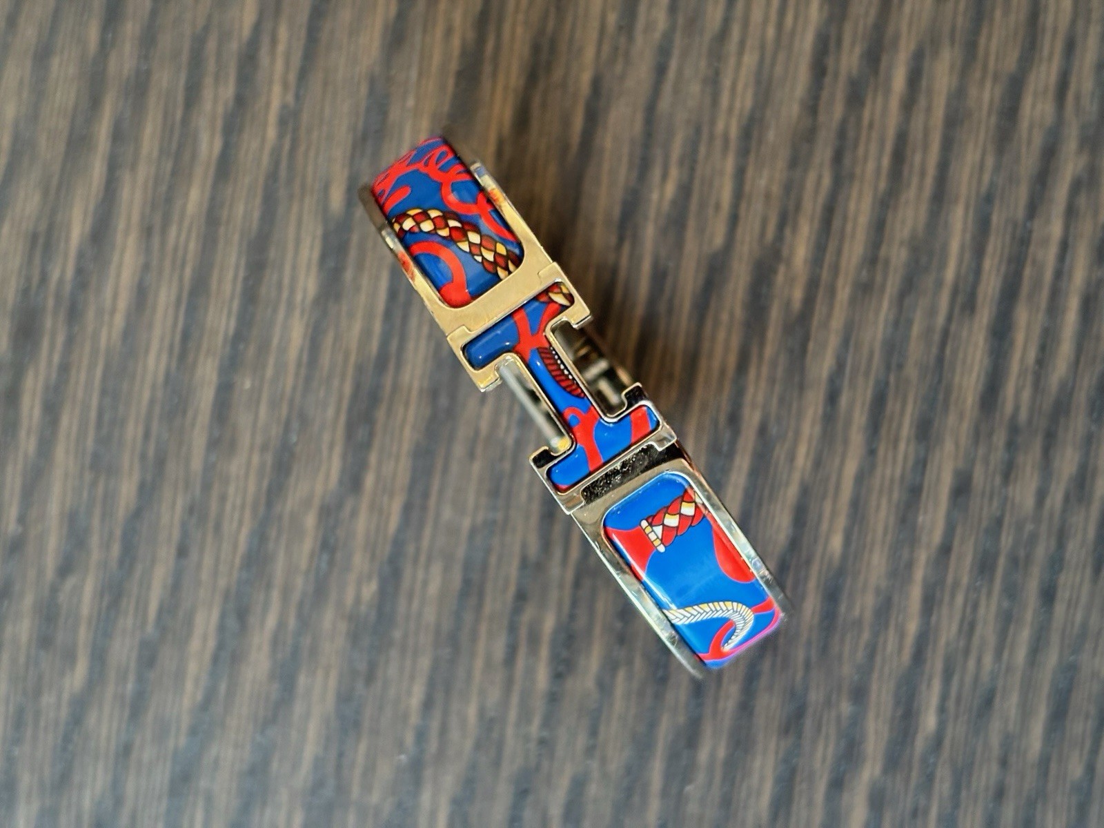HERMÈS Clic H Bracelet Blue