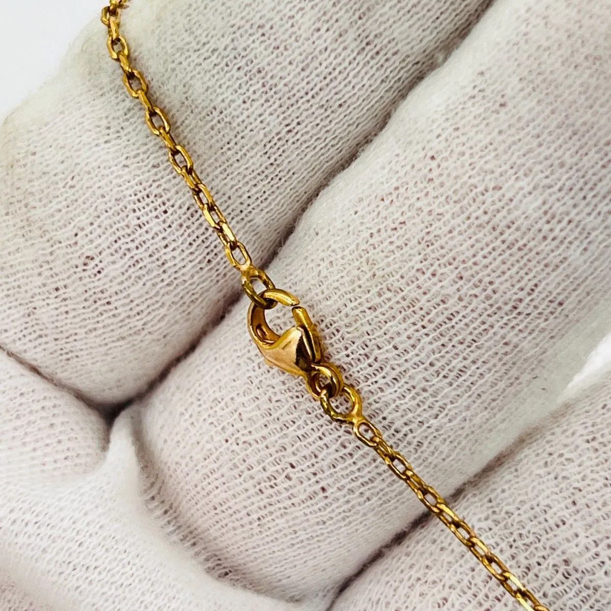 HERMES H Pop Necklace Mini Gold x Greige Chain 40cm with Box