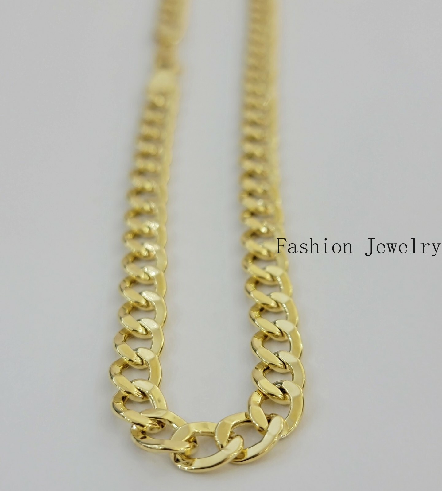 10k Gold Cuban Link Chain Necklace 6.5mm 20″ 22″ 24″ 26″ 28″ REAL 10kt Yellow Gd