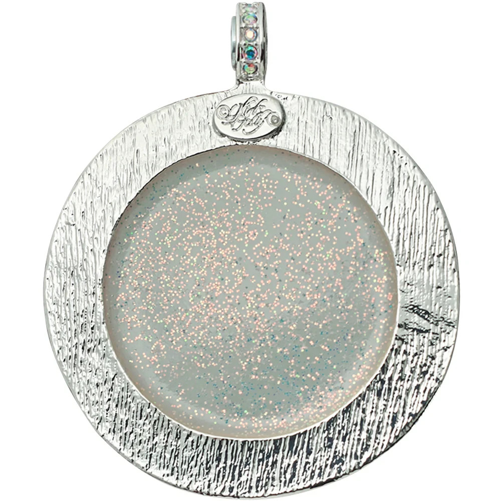 Kirks Folly Mystic Fairy Seaview Moon 50mm Enhancer Crystal Necklace ST #84