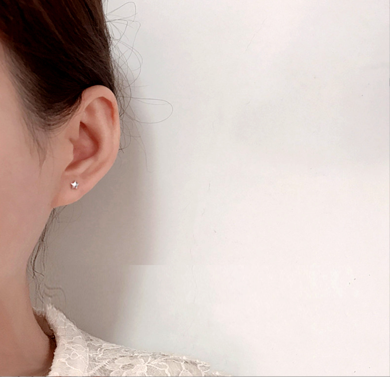 Tiny Silver/Gold Star Stud Earrings