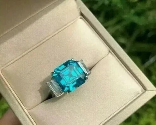 3.92 Ct Natural Topaz Diamond Wedding Anniversary Ring 14K Solid White Gold