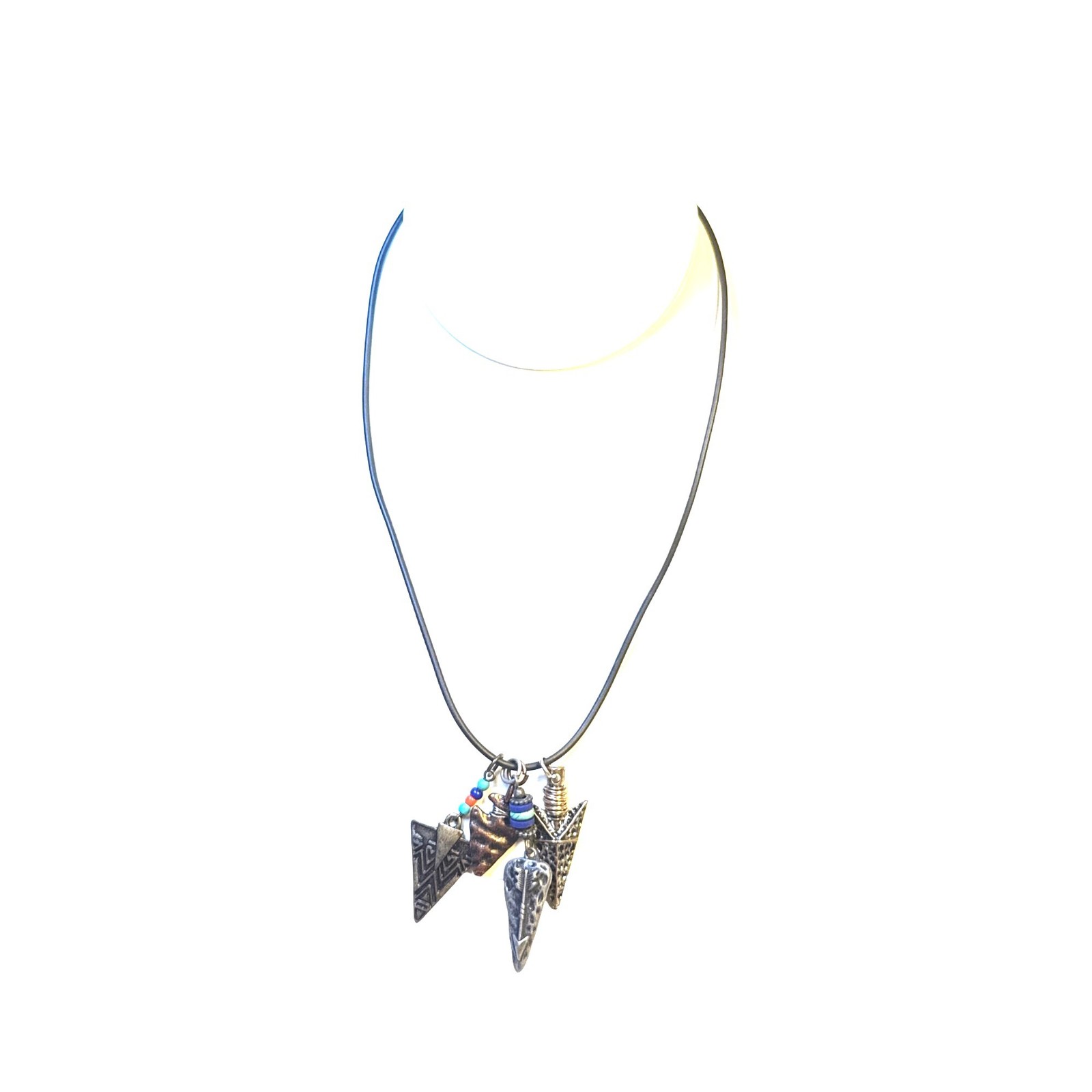 Arrowhead Pendant Necklace Boho Charm Jewelry Unisex Tribal Style Gift