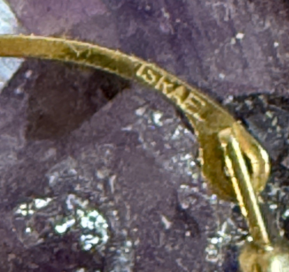 10K Solid Yellow Gold 3/4 Hoop Earrings Made in Israel – .66 grams