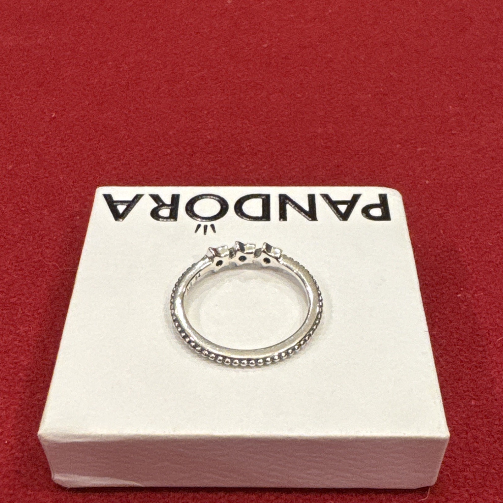 Pandora Celestial Stars Ring Size 7 Sterling Silver 925 CZ Authentic w/ Box