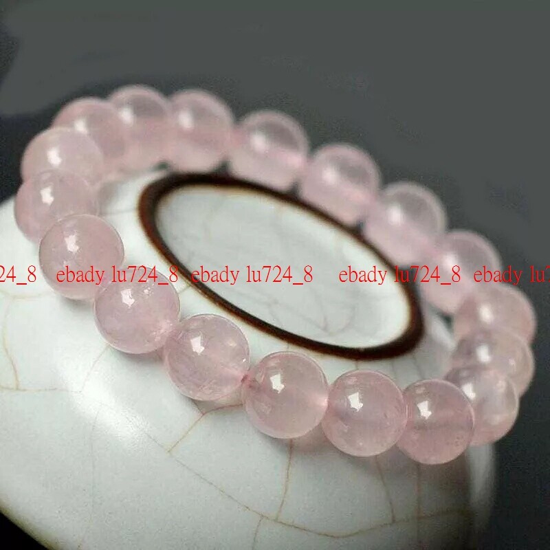 Rose Quartz Bracelet 8mm Beads Healing Crystal Stretchy Natural Gemstone Jewelry