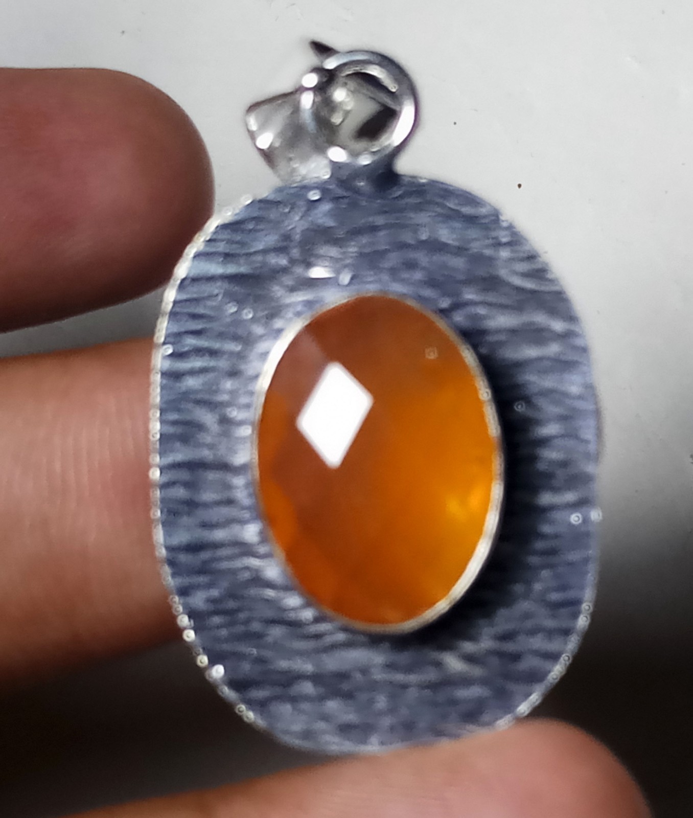 Hydro Onyx Oval Shape Gemstone Handmade Pandant Jewelry Pandant Size 1.5 Inches
