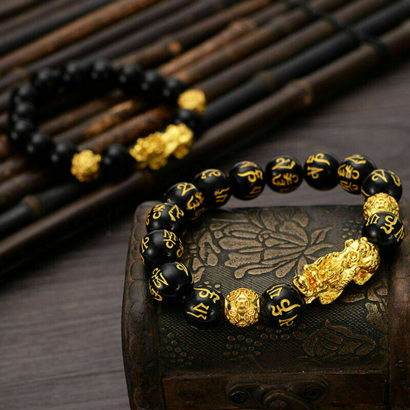 Feng Shui Beads Bracelet Pixiu Wealth And Good Luck Jewelry US
