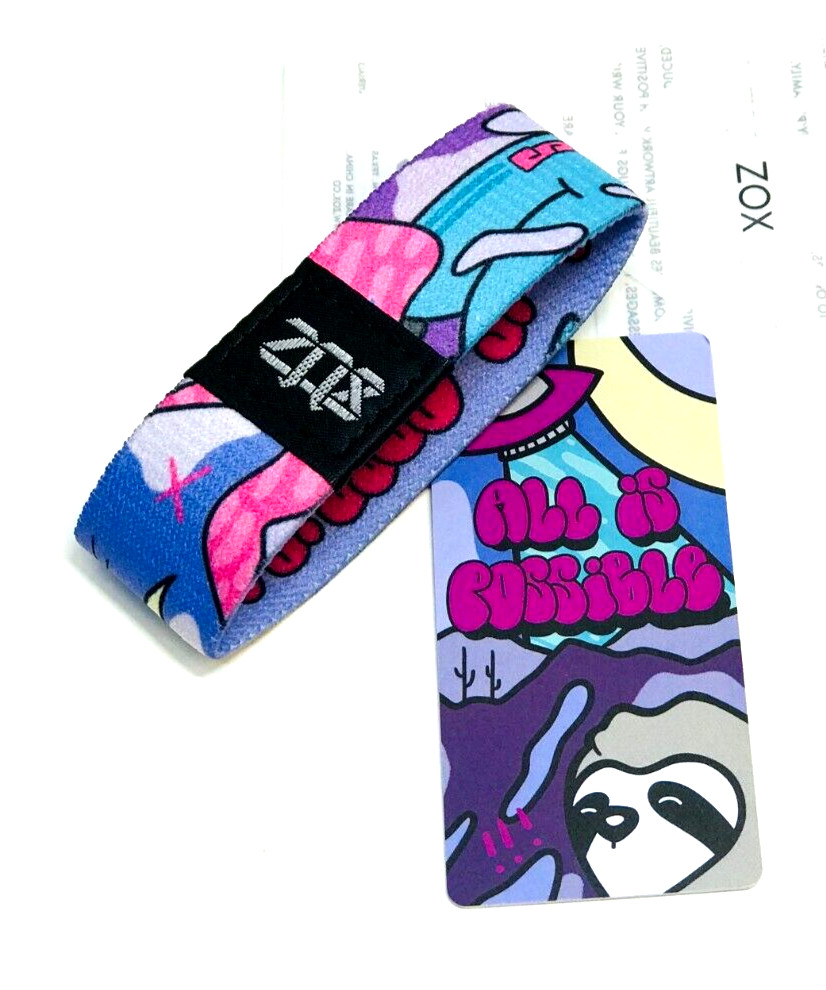 ZOX **ALL IS POSSIBLE** Silver Strap Wristband w/Card You Choose Size NIP