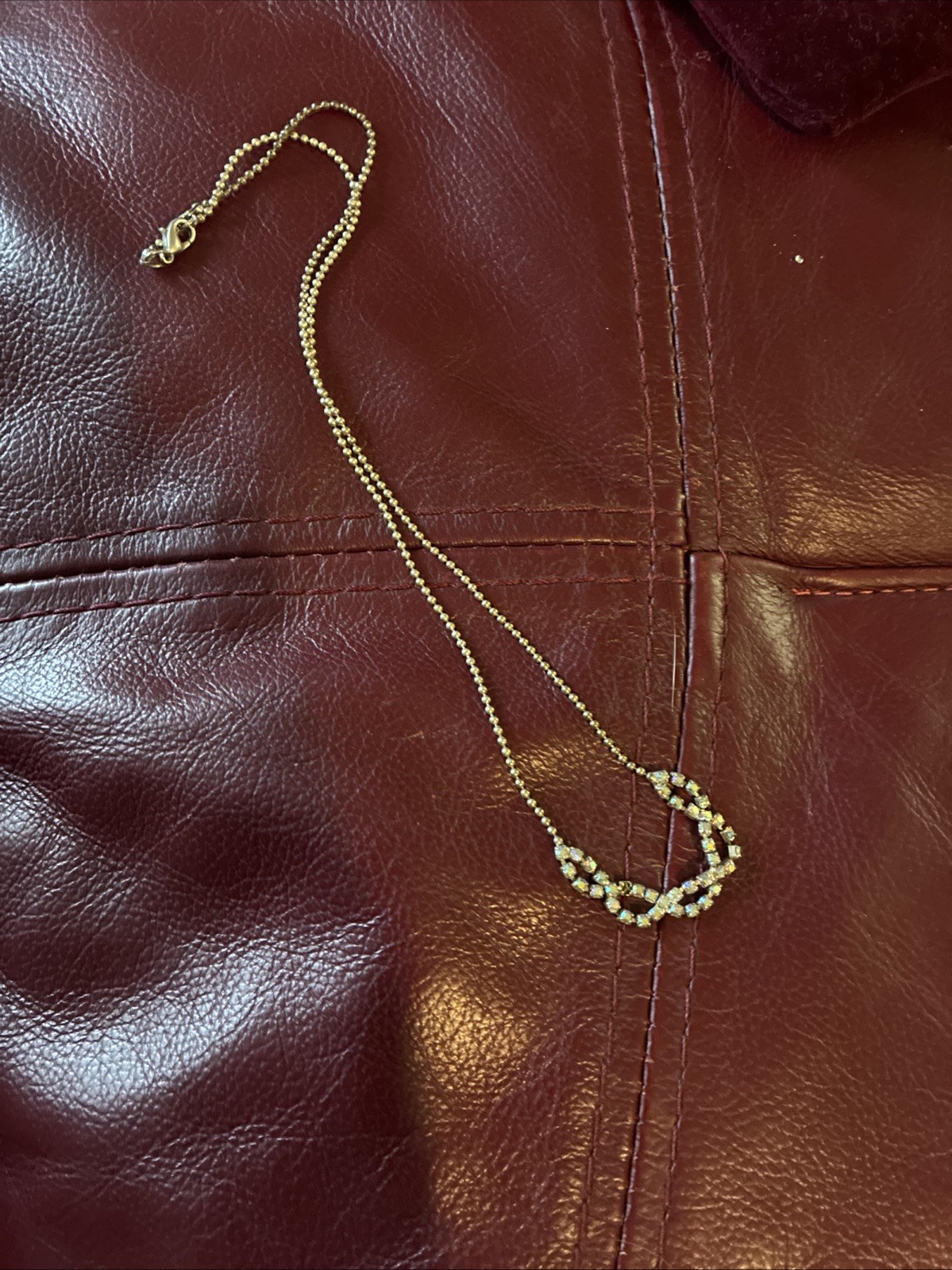 Faux Diamond Necklace