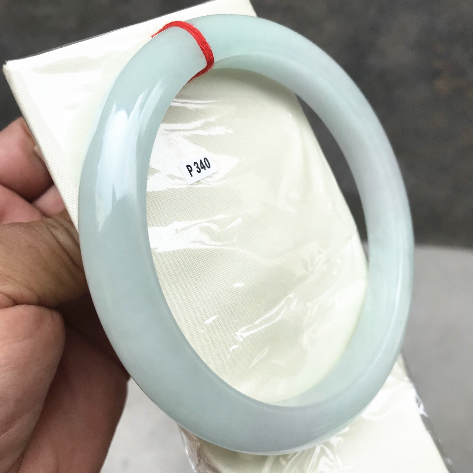 84MM Natural Icy Green Jadeite Jade Bracelet Burma Jadeite Jade Big Bangle