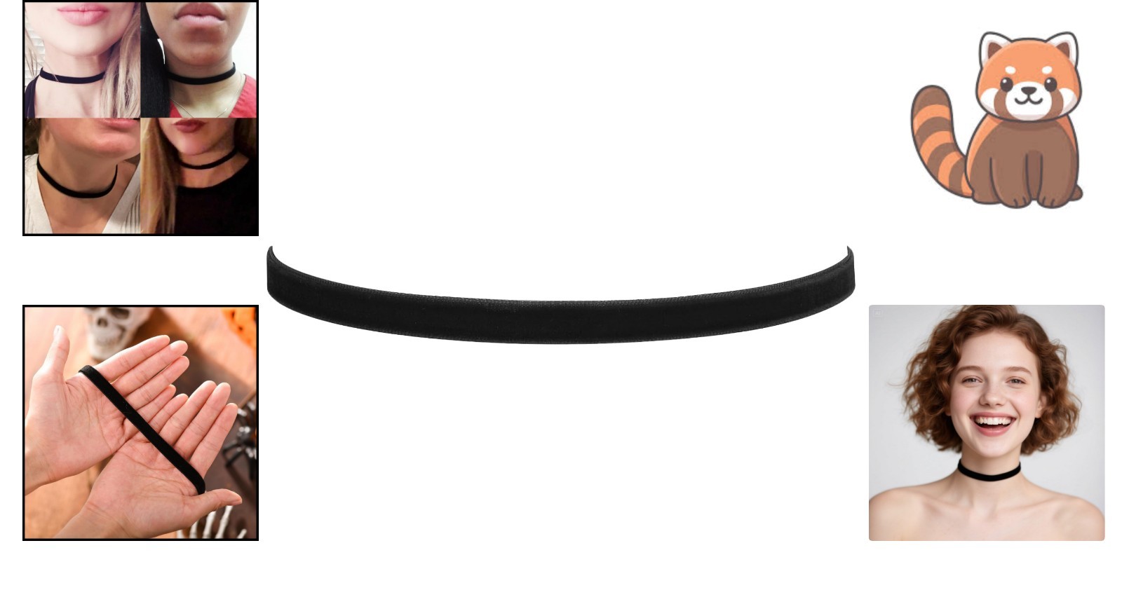 Handmade Black Velvet Choker Necklace with Adjustable Extender for All Occasions