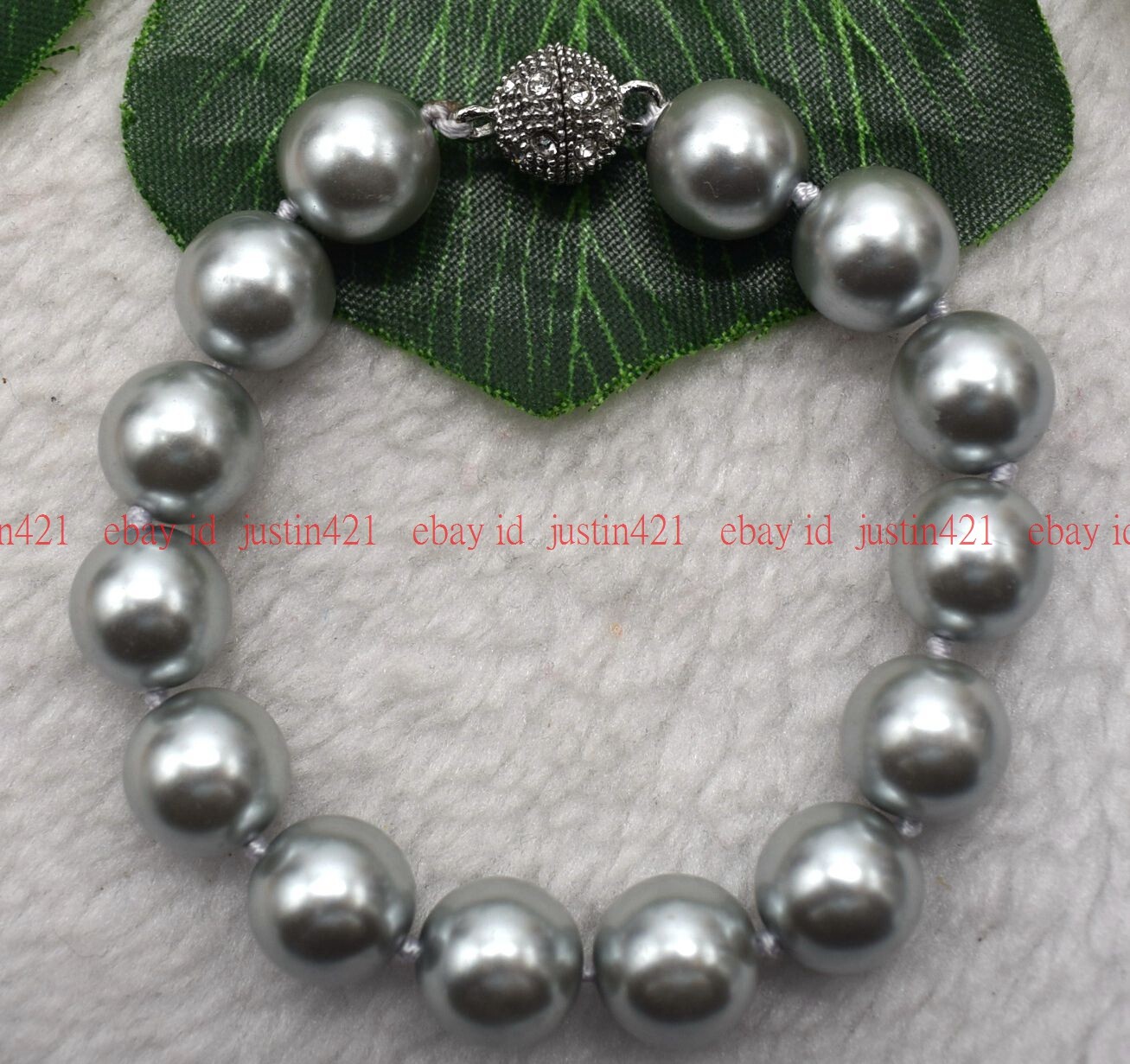 Genuine 8/10/12mm Multicolor South Sea Shell Pearl Round Beads Bracelet 7-9″ AAA