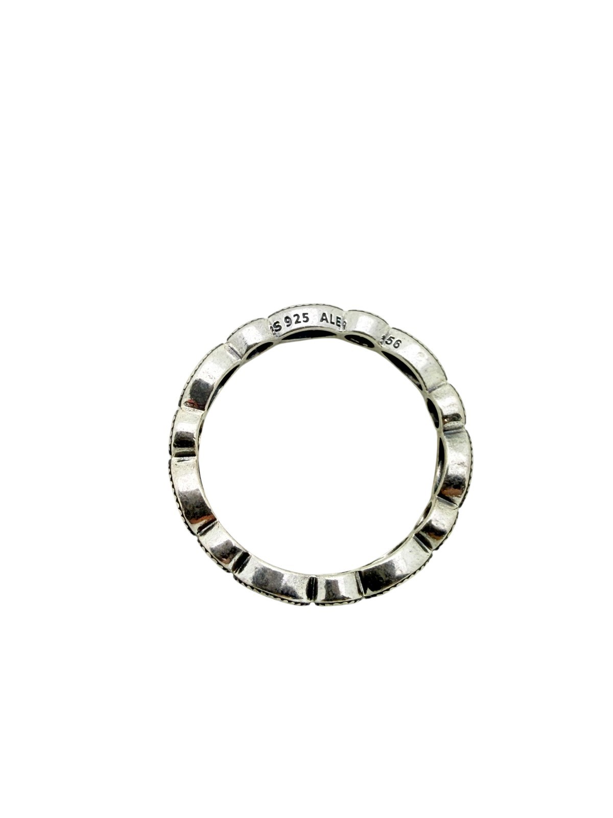 Pandora Sterling Silver Clear CZ Alluring Brilliant Round Marquise Ring Sz 7 1/2