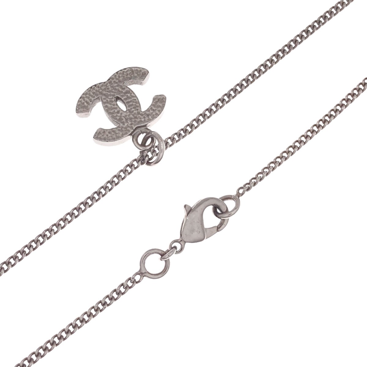 CHANEL COCO Mark rhinestone Necklace Metal Ladies [Used]